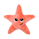 Peluche étoile de mer "Wahou" maman et son bébé bleu Corail