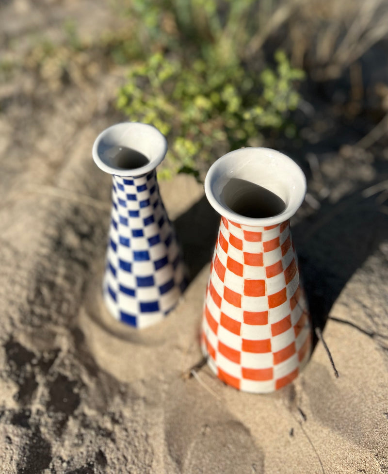 Vase orange en céramique - collection Rivage Vintage"