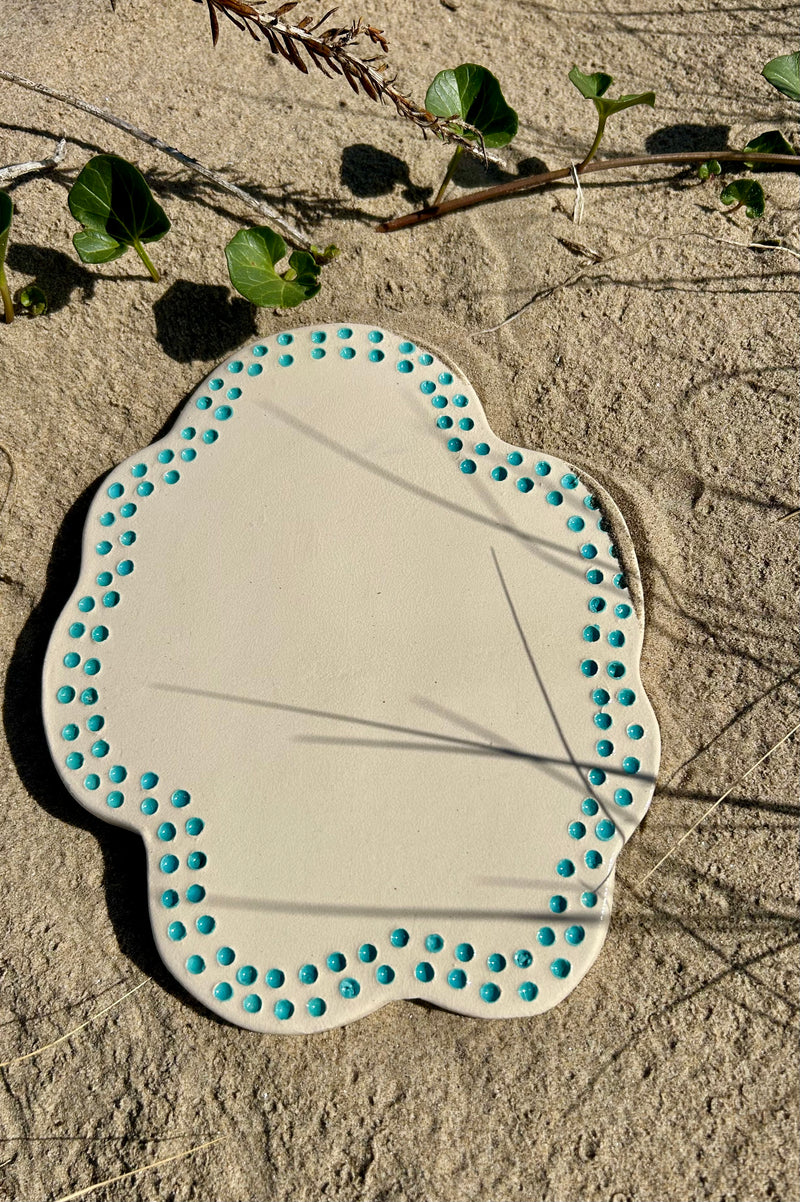 Dessous de plat "Eclat littoral" en céramique artisanale