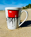 Mug en porcelaine, collection Les carrelets