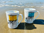 Mug en porcelaine, collection Les carrelets