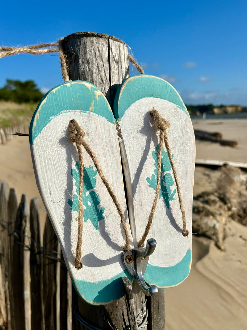 Patère tongs doubles