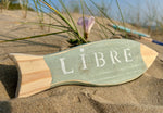 Suspension décorative poisson "Libre/occupé"