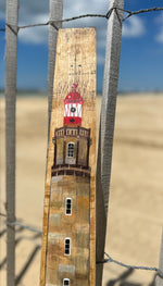 Peinture sur douelle - "Les phares de l'Atlantique"