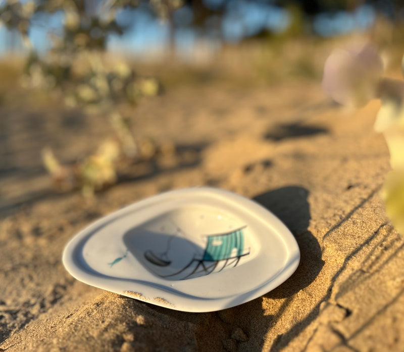 Vide poche en porcelaine, collection Les carreletS