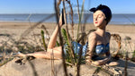 Figurine baigneuse allongée - collection Littoral