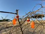 Boucles d'Oreilles artisanales "Écume d’Orange"
