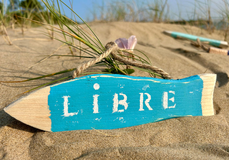 Suspension décorative poisson "Libre/occupé"