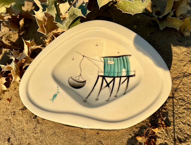 Vide poche en porcelaine, collection Les carreletS