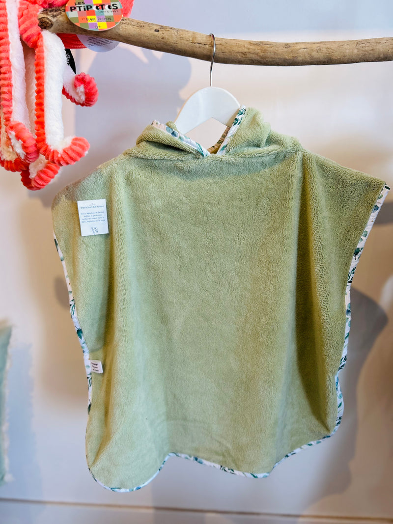 Poncho de plage enfant en éponge – Doux, absorbant et pratique