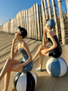 Figurine baigneuse "Suzette" & "Lucette" - Collection Littoral