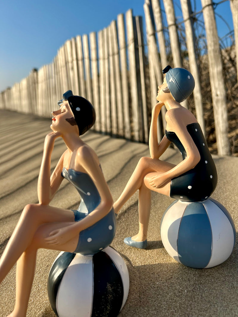Figurine baigneuse "Suzette" & "Lucette" - Collection Littoral