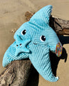 Peluche étoile de mer "Wahou" maman et son bébé bleu aqua