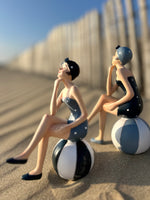 Figurine baigneuse "Suzette" & "Lucette" - Collection Littoral