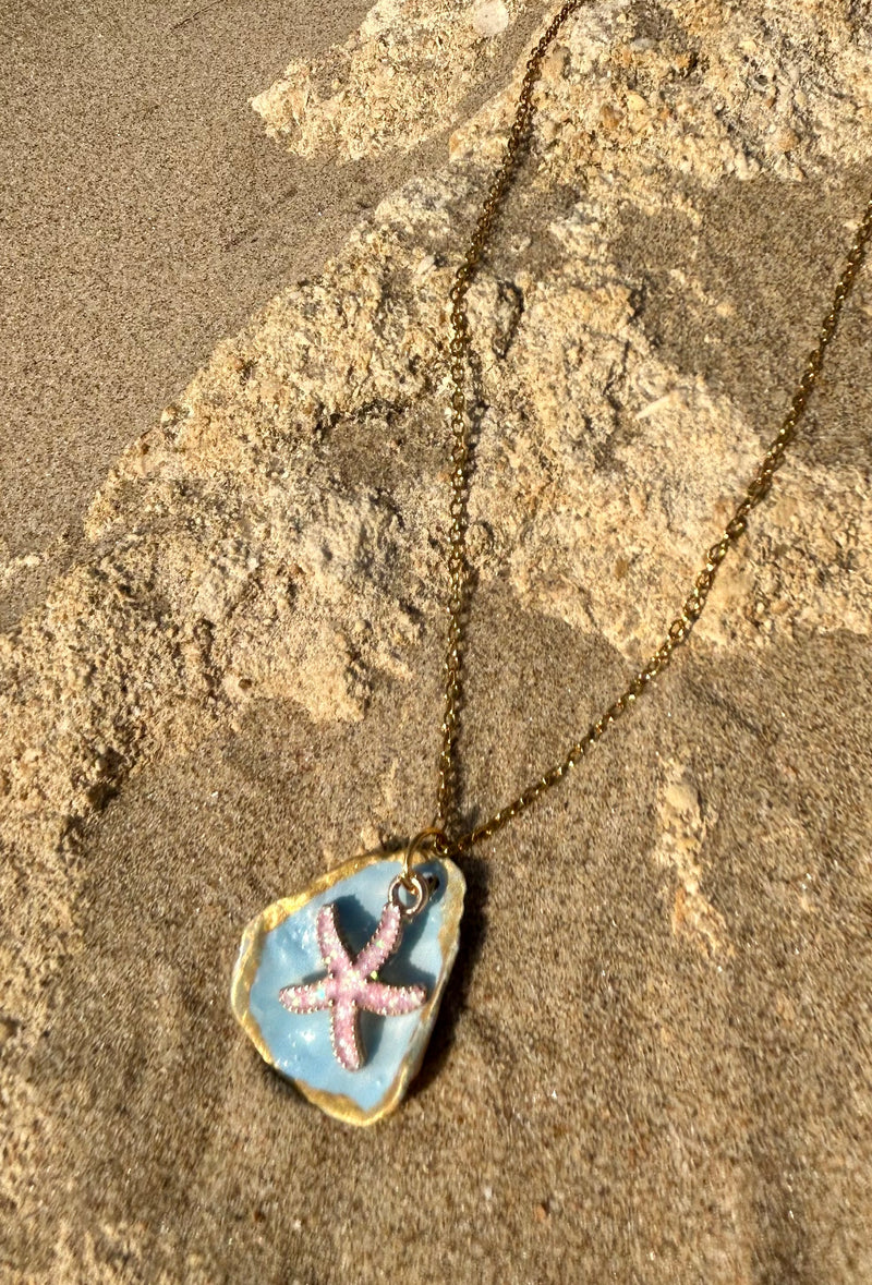 Collier fantaisie - "Esprits marins" Véronique