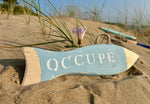 Suspension décorative poisson "Libre/occupé"