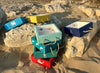 Boite de rangement "Bord de mer" avec anses en corde