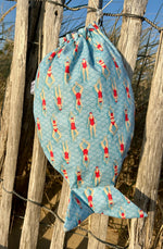Sac à maillot de bain mouillé forme poisson
