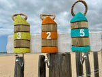 Patère murale en bois - Style bord de mer - 2 à 4 crochets métalliques
