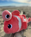 🐠 Peluche Poisson-Clown “BIGOU” – Duo Maman & Bébé Corail