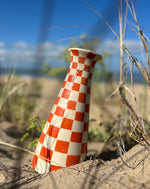 Vase orange en céramique - collection Rivage Vintage"