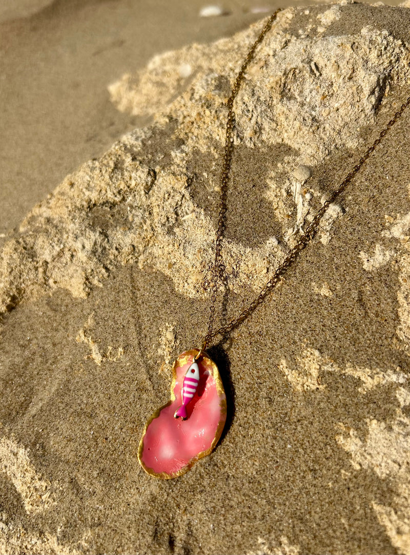 Collier fantaisie - "Esprits marins" Véronique