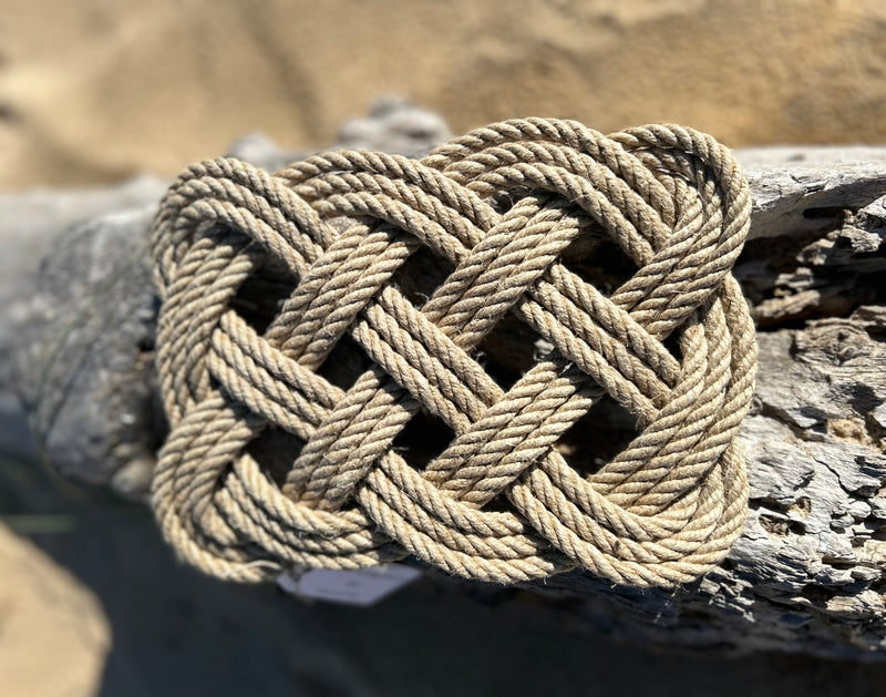 Dessous de plat en cordage Baderne rectangulaire