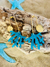 Boucles d'Oreilles artisanales "Corail"