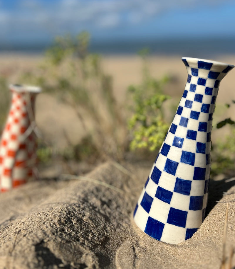 Vase orange en céramique - collection Rivage Vintage"