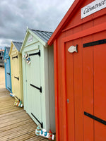 Patère murale en bois - Style bord de mer - 2 à 4 crochets métalliques
