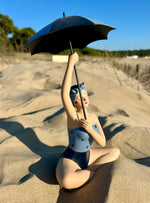 Figurines baigneuses avec ombrelles "Élise" & "Mireille" - collection Littoral