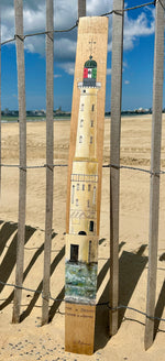 Peinture sur douelle - "Les phares de l'Atlantique"