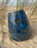 Vase en céramique émaillée - Collection "Bleu nuit"