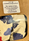 Lot de 3 charlottes recouvre plat