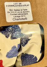 Lot de 3 charlottes recouvre plat