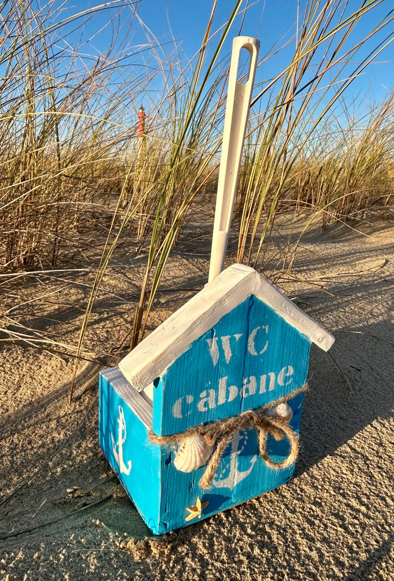 Brosse toilettes cabane de plage