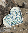Vide poche "Cœur d'écume" en porcelaine artisanale