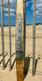 Peinture sur douelle - "Les phares de l'Atlantique"
