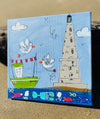 Peinture sur toile Mam'zelle Olala 20x20