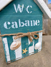 Brosse toilettes cabane de plage