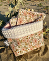 Panière en tissu et ses 10 lingettes lavables