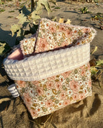 Panière en tissu et ses 10 lingettes lavables
