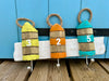 Patère murale en bois - Style bord de mer - 2 à 4 crochets métalliques