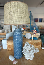 Lampe à poser "Ondes Bleues"