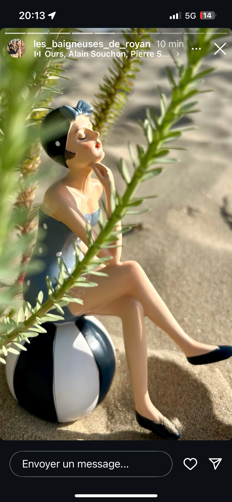 Figurine baigneuse "Suzette" & "Lucette" - Collection Littoral