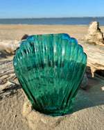Vase Coquillage turquoise