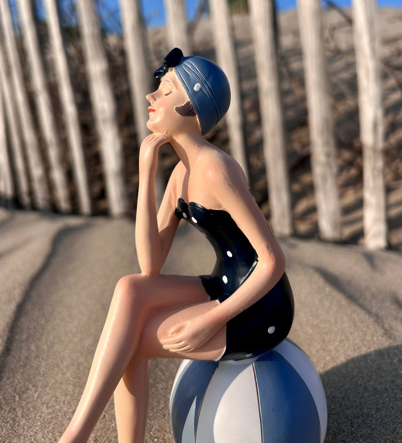 Figurine baigneuse "Suzette" & "Lucette" - Collection Littoral