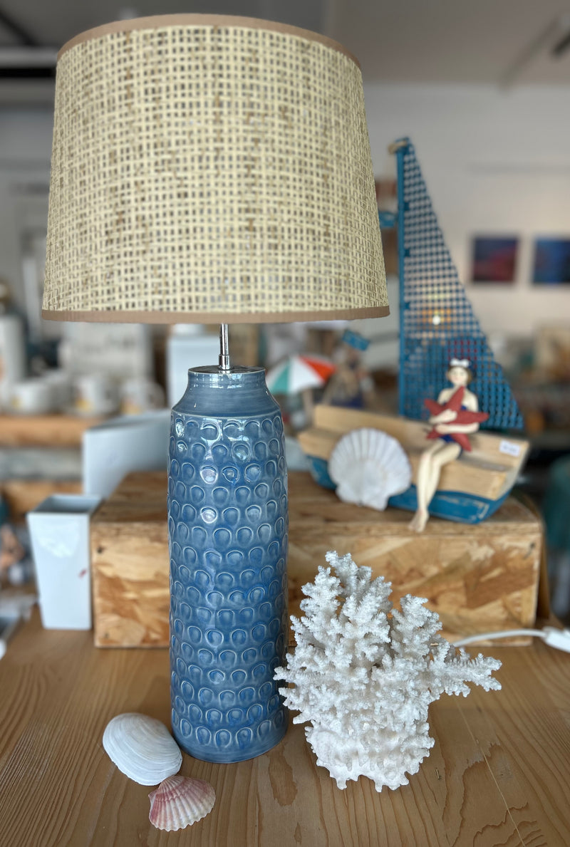 Lampe à poser "Ondes Bleues"