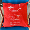 🐚 Coussin "Saint Georges de Didonne" – Collection Côte de Beauté 45x45