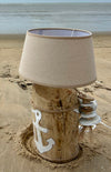 Lampes artisanales en bois recyclé "Lueurs d’Océan"